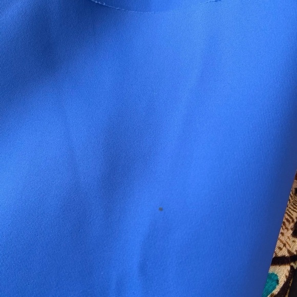 J.Brand Shirt Womens Small Blue Neoprene Structured Professional Summer Funky - Picture 6 of 6